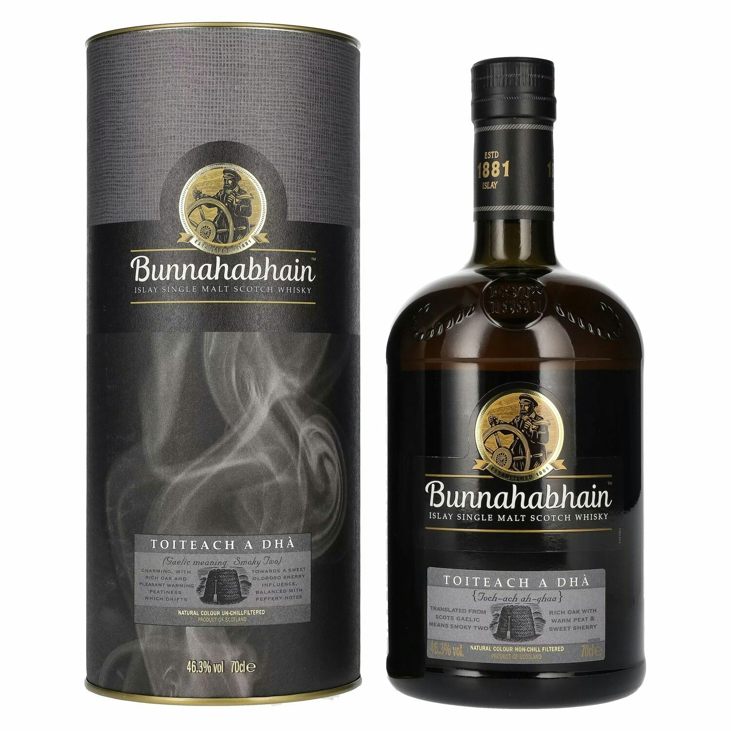 Bunnahabhain TOITEACH A DHÀ Islay Single Malt Scotch Whisky 46,3% Vol. 0,7l in Giftbox