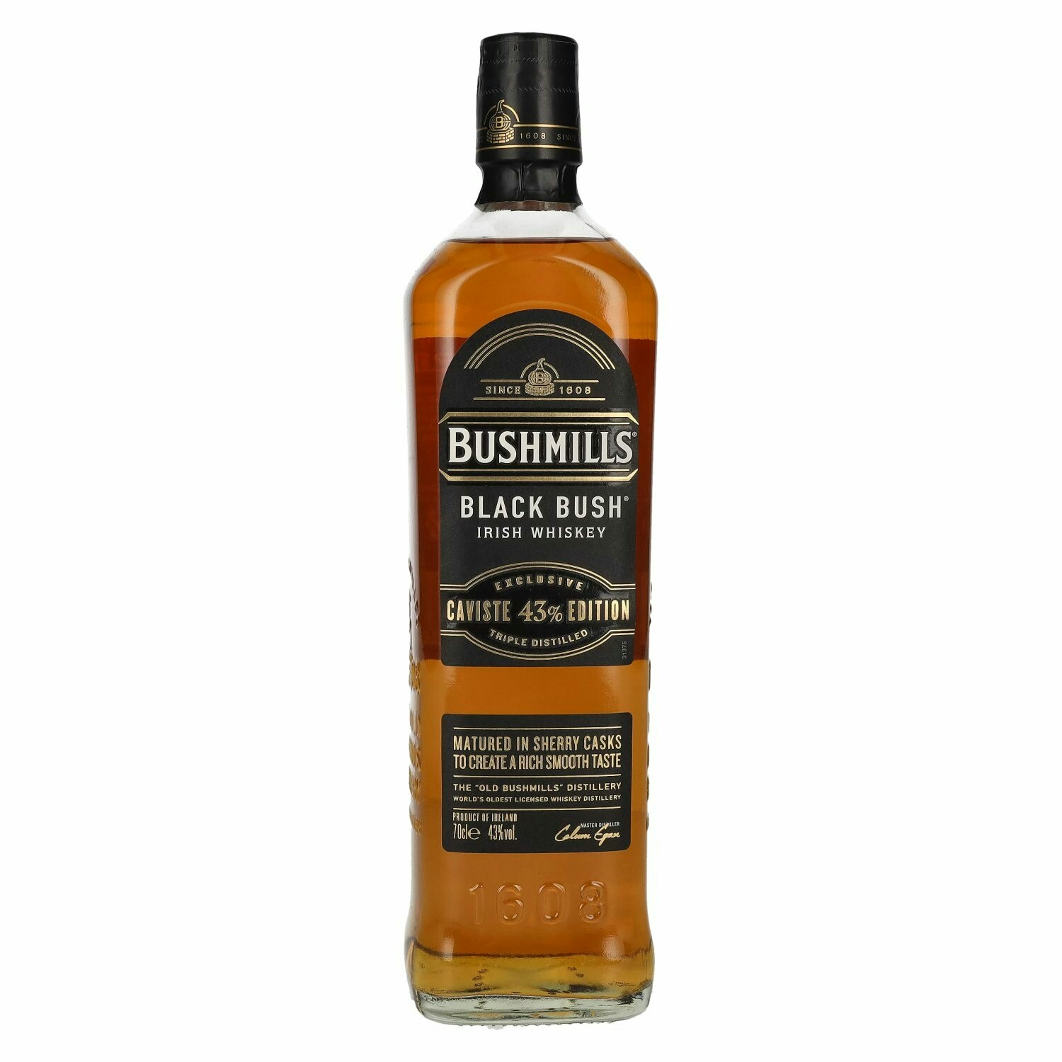 Bushmills BLACK BUSH Irish Whiskey Caviste Edition 43% Vol. 0,7l