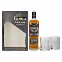 Bushmills BLACK BUSH Irish Whiskey Caviste Edition 43% Vol. 0,7l in Giftbox with 2 glasses