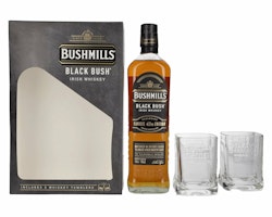 Bushmills BLACK BUSH Irish Whiskey Caviste Edition 43% Vol. 0,7l in Giftbox with 2 glasses