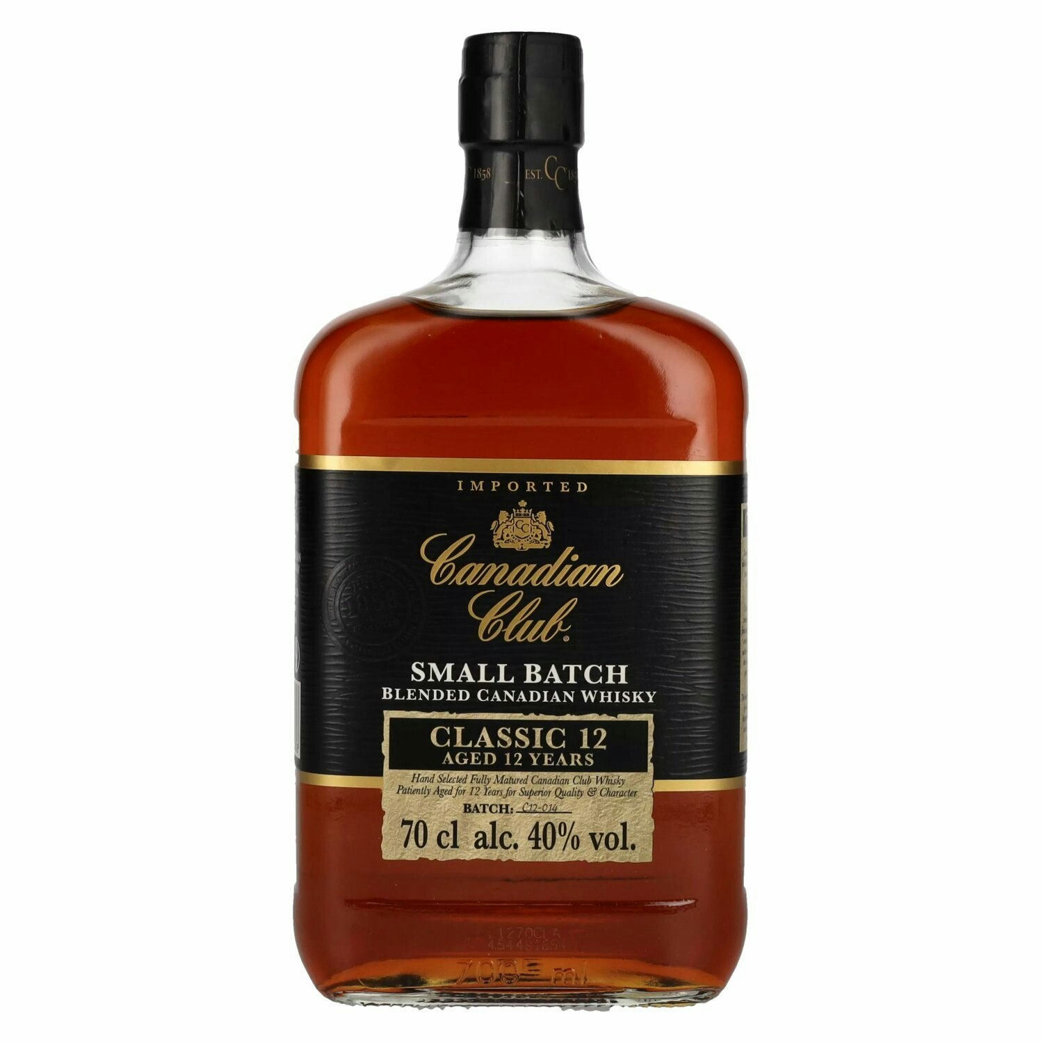 Canadian Club CLASSIC 12 Years Old Small Batch Blended Canadian Whisky 40% Vol. 0,7l