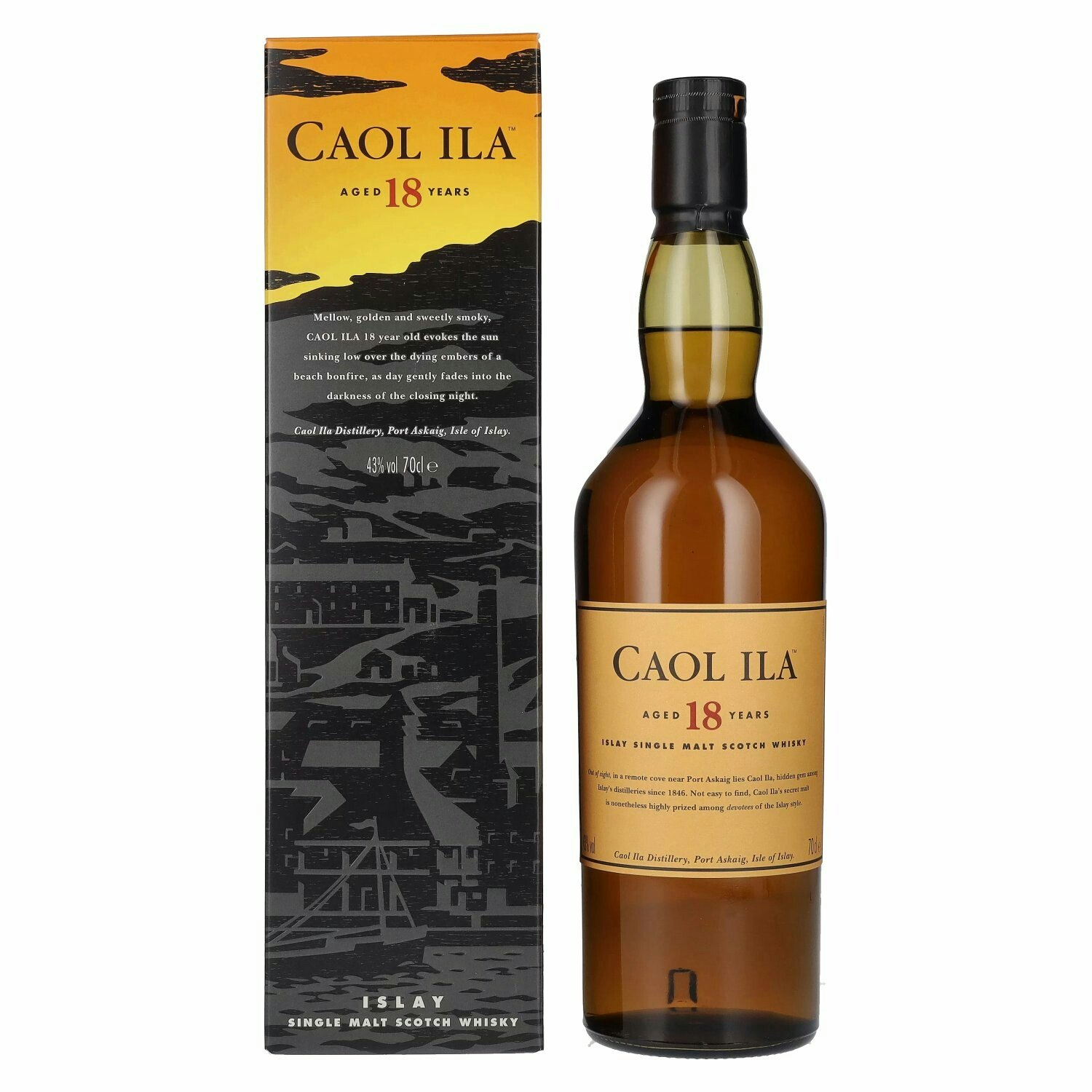 Caol Ila 18 Years Old Islay Single Malt 43% Vol. 0,7l in Giftbox