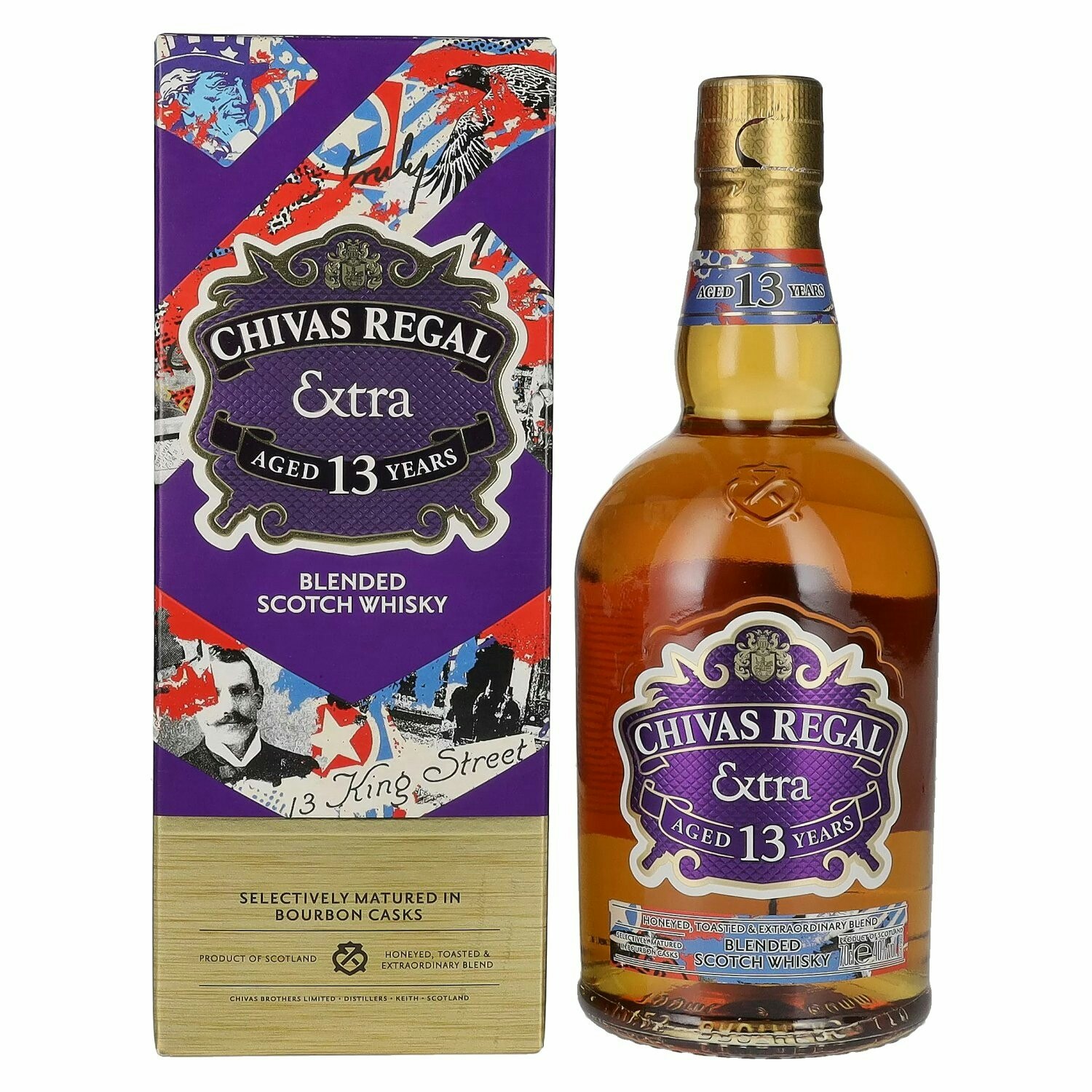 Chivas Regal EXTRA 13 Years Old BOURBON CASK Finish 40% Vol. 0,7l in Giftbox