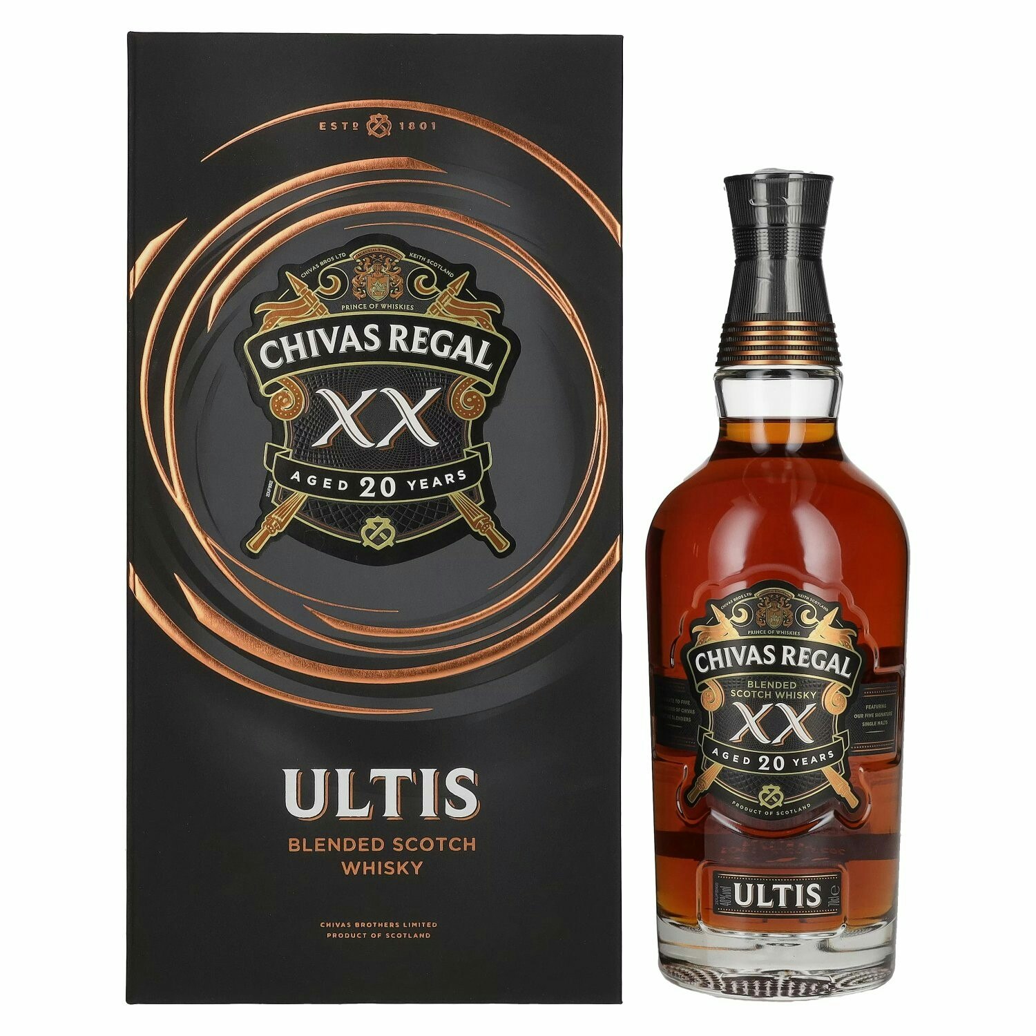 Chivas Regal ULTIS XX 20 Years Old Blended Scotch Whisky 40% Vol. 0,7l in Giftbox