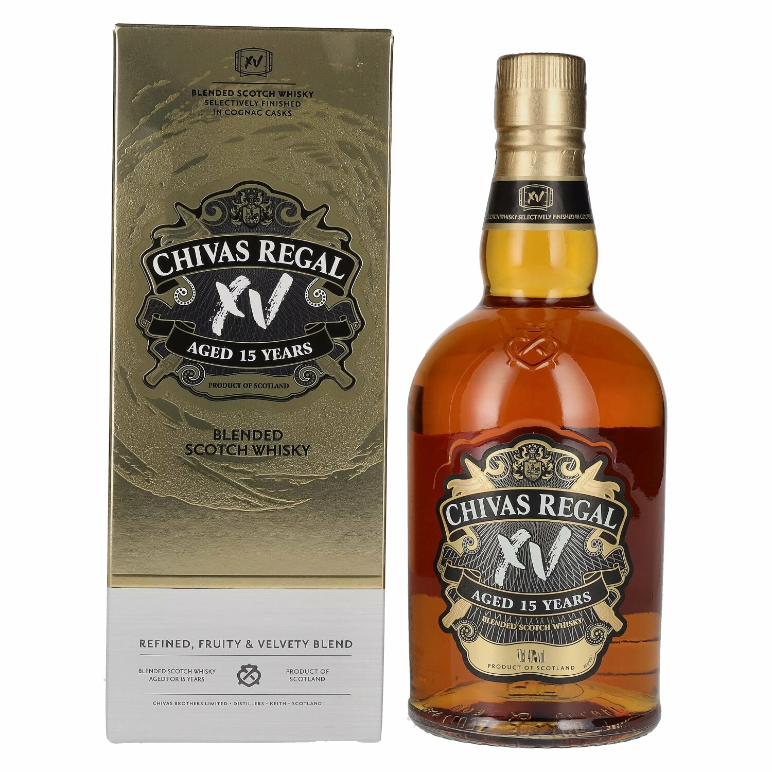 Chivas Regal XV 15 Years Old Blended Scotch Whisky 40% Vol. 0,7l in Giftbox