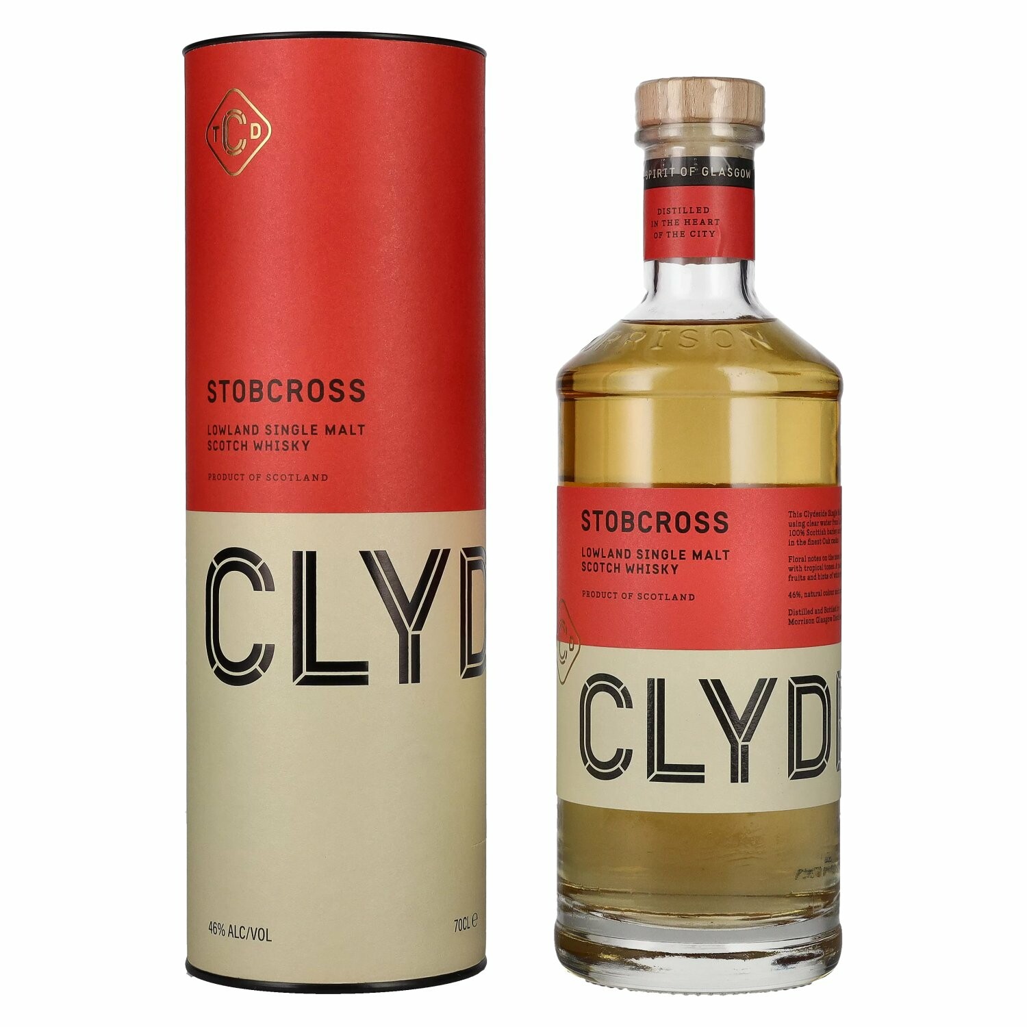 Clydeside STOBCROSS Lowland Single Malt 46% Vol. 0,7l in Giftbox