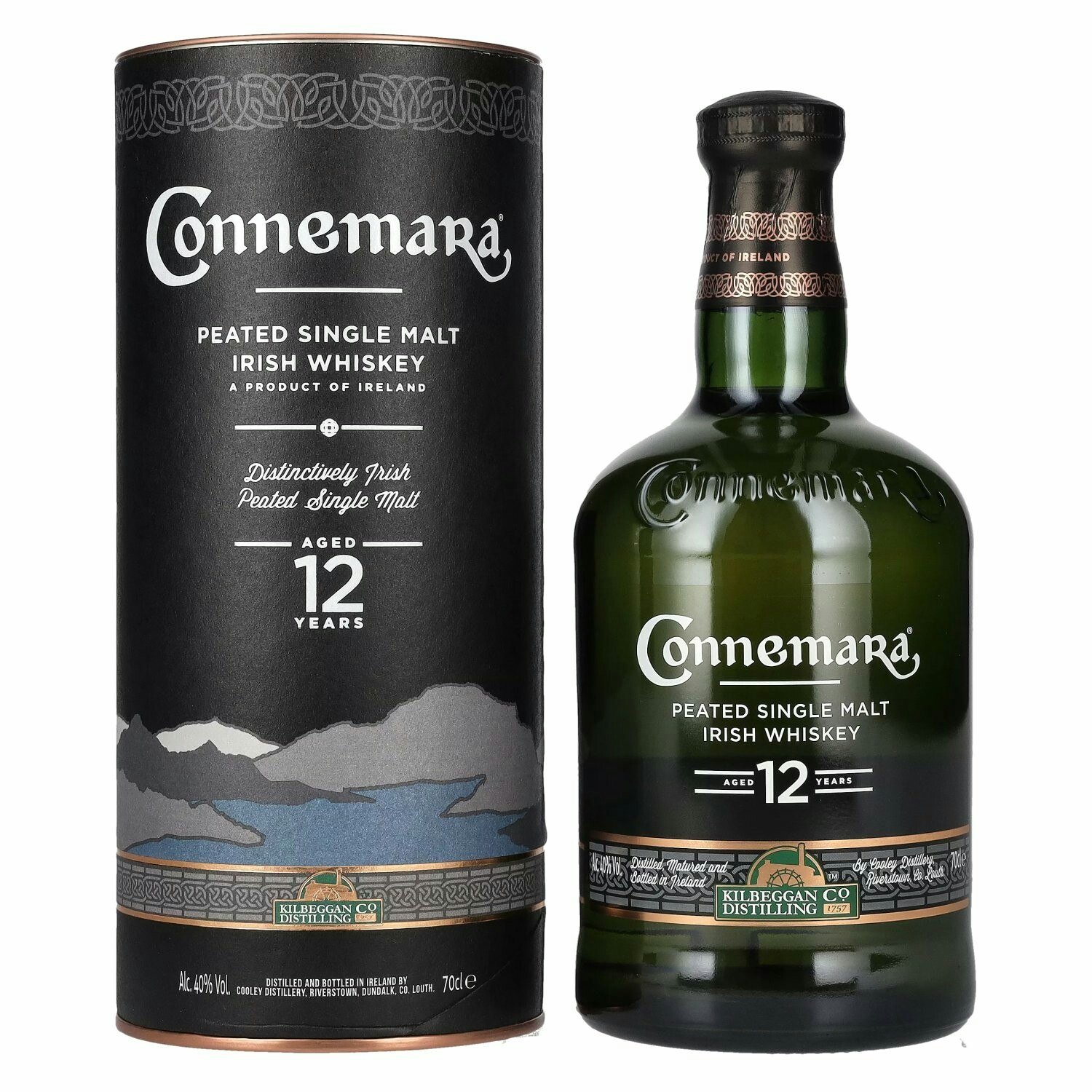 Connemara 12 Years Old Peated Single Malt Irish Whiskey 40% Vol. 0,7l in Giftbox