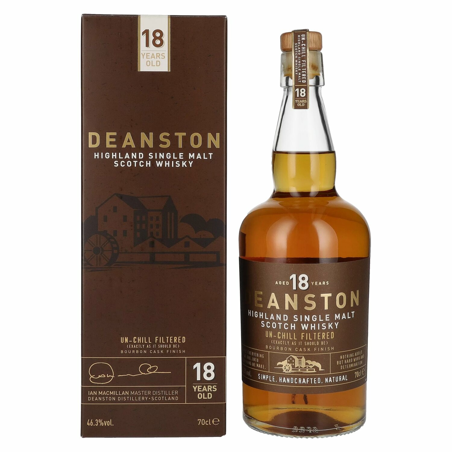 Deanston 18 Years Old Highland Single Malt 46,3% Vol. 0,7l in Giftbox
