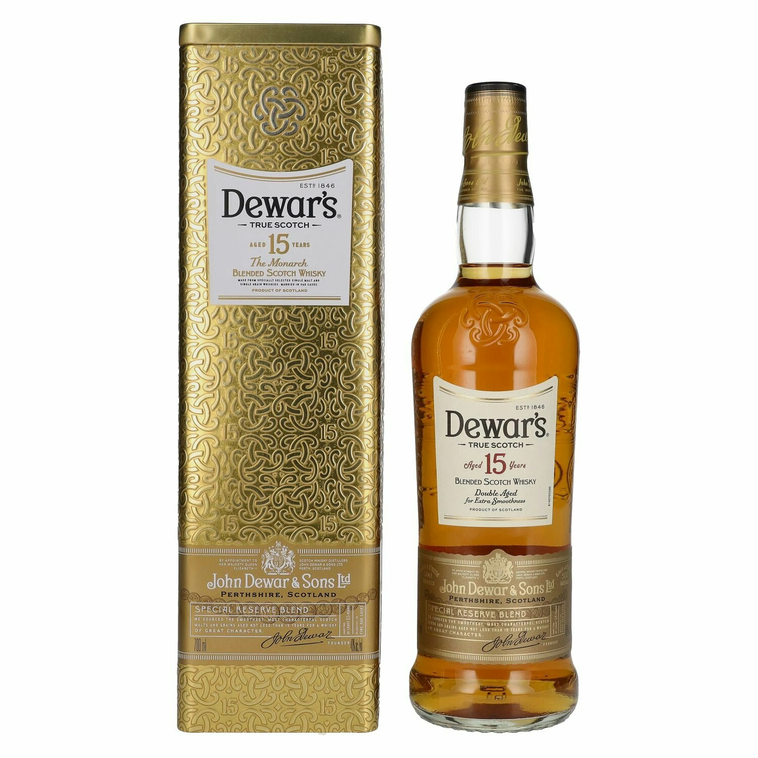 Dewar's 15 Years Old Blended Scotch Whisky 40% Vol. 0,7l in Tinbox