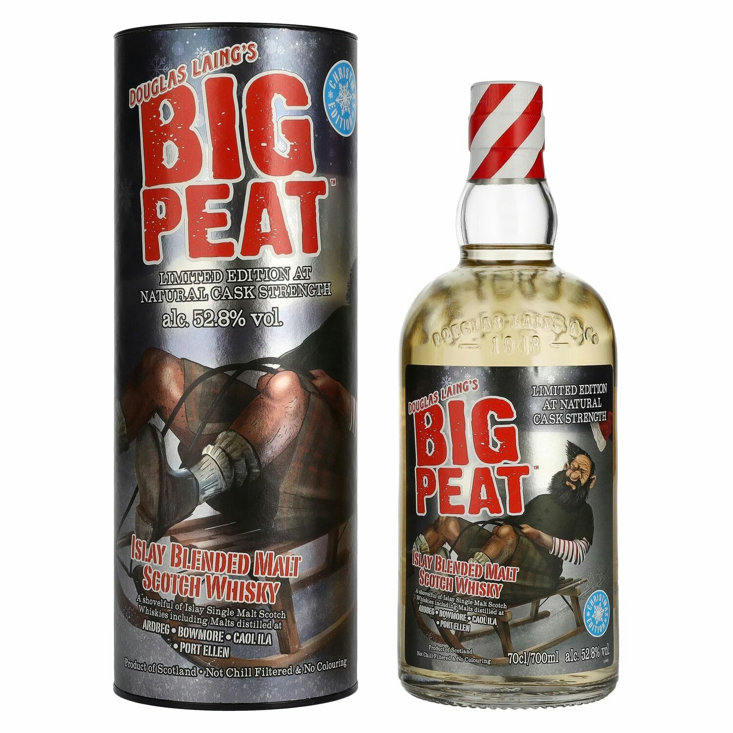 Douglas Laing BIG PEAT Limited Christmas Edition 2021 52,8% Vol. 0,7l in Giftbox