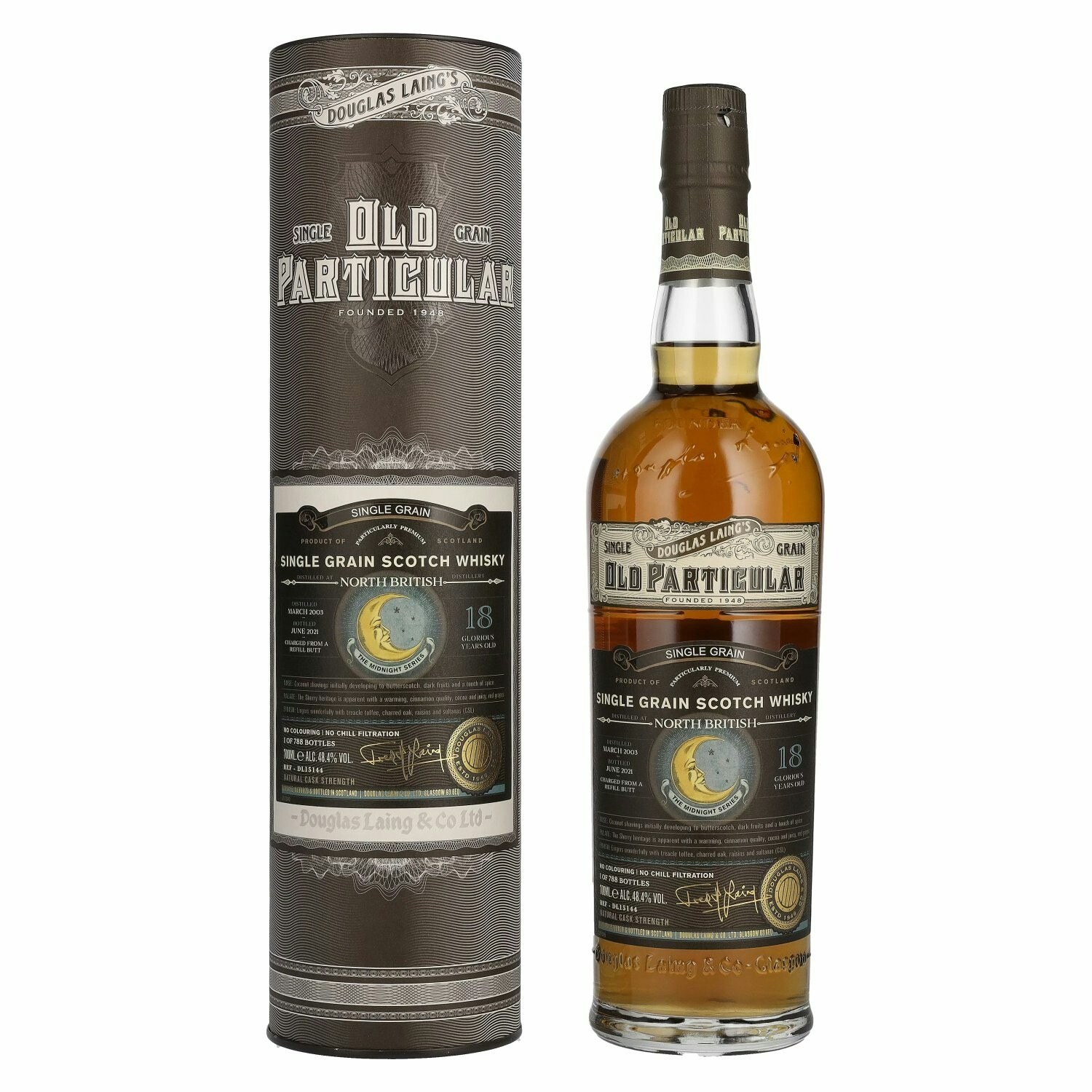 Douglas Laing OLD PARTICULAR North British 18 Years Old Single Grain 48,4% Vol. 0,7l in Giftbox