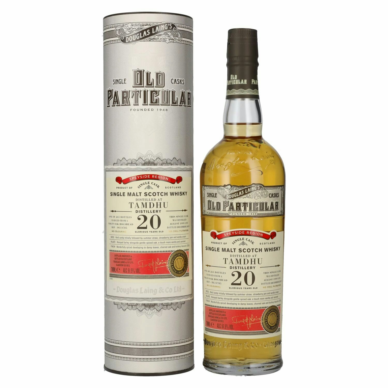 Douglas Laing OLD PARTICULAR Tamdhu 20 Years Old Single Cask Malt 1999 51,5% Vol. 0,7l in Giftbox