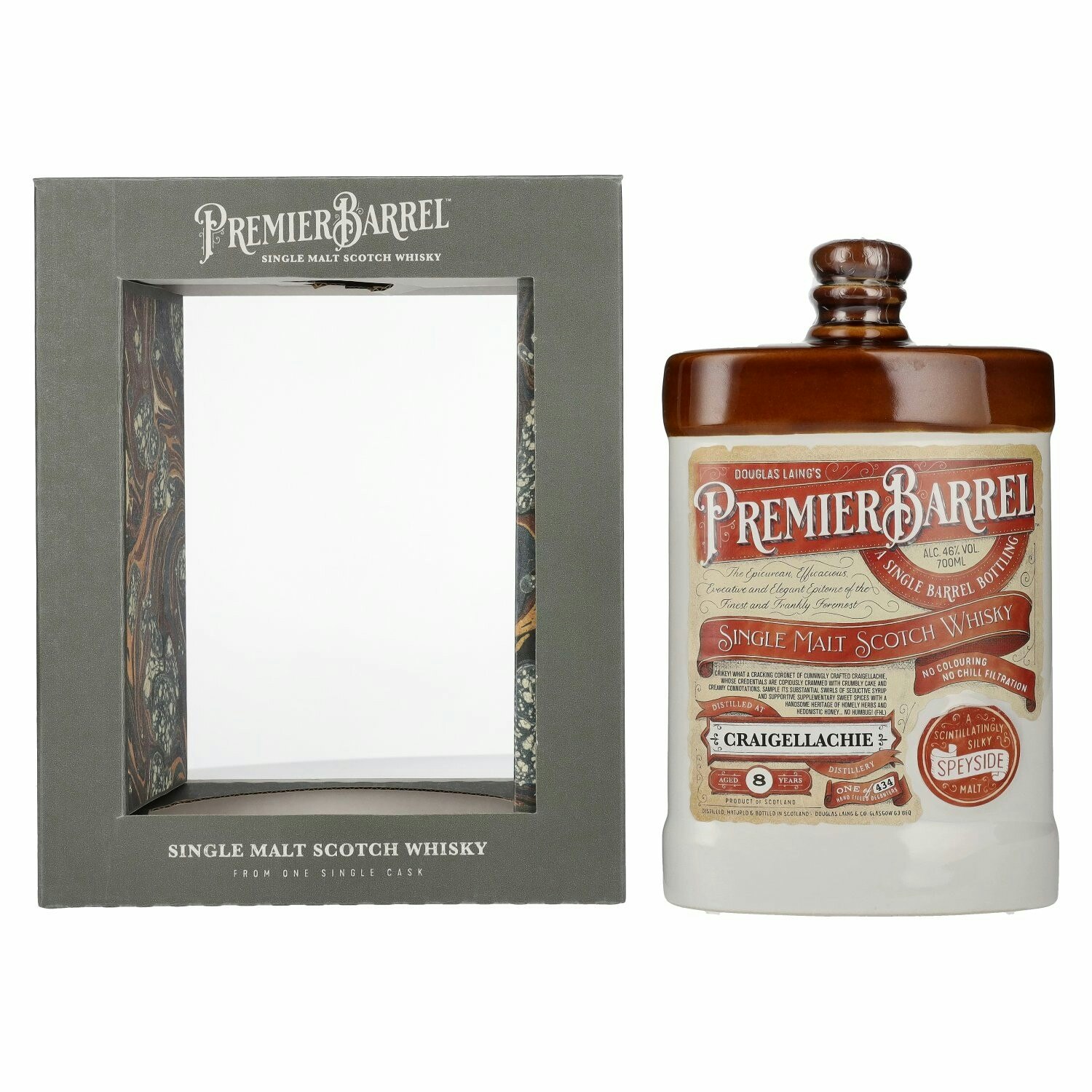 Douglas Laing PREMIER BARREL Craigellachie 8 Years Old Single Malt 2010 46% Vol. 0,7l in Giftbox