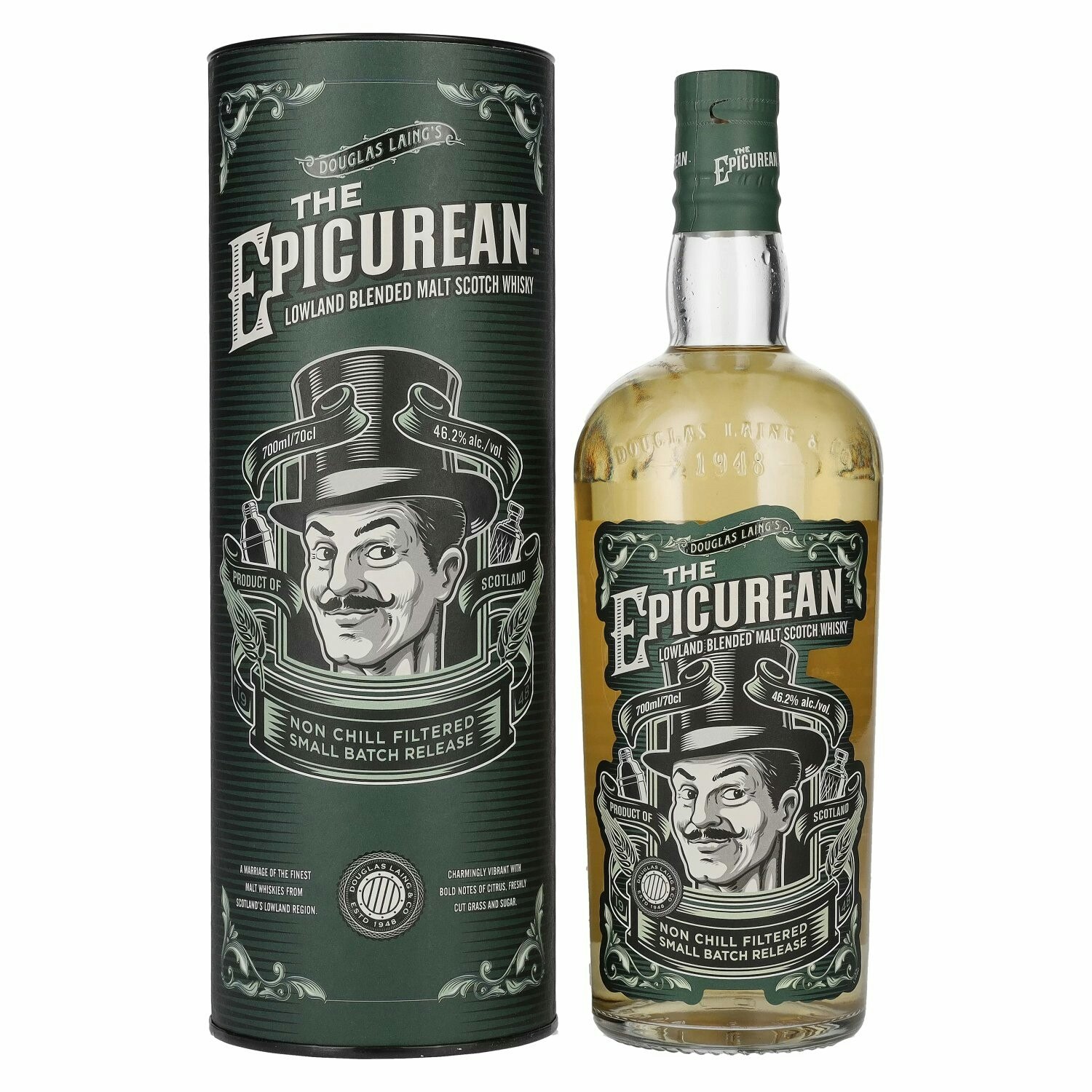 Douglas Laing THE EPICUREAN Lowland Blended Malt 46,2% Vol. 0,7l in Giftbox