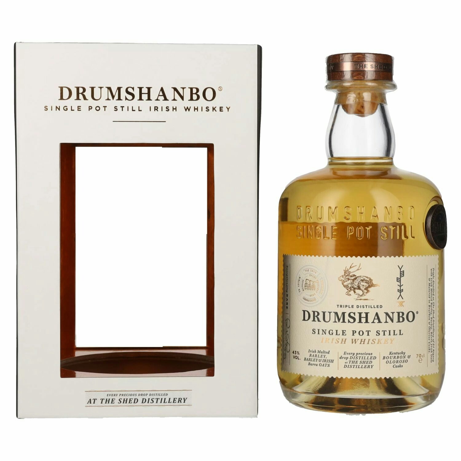 Drumshanbo Single Pot Still Irish Whiskey 43% Vol. 0,7l in Giftbox