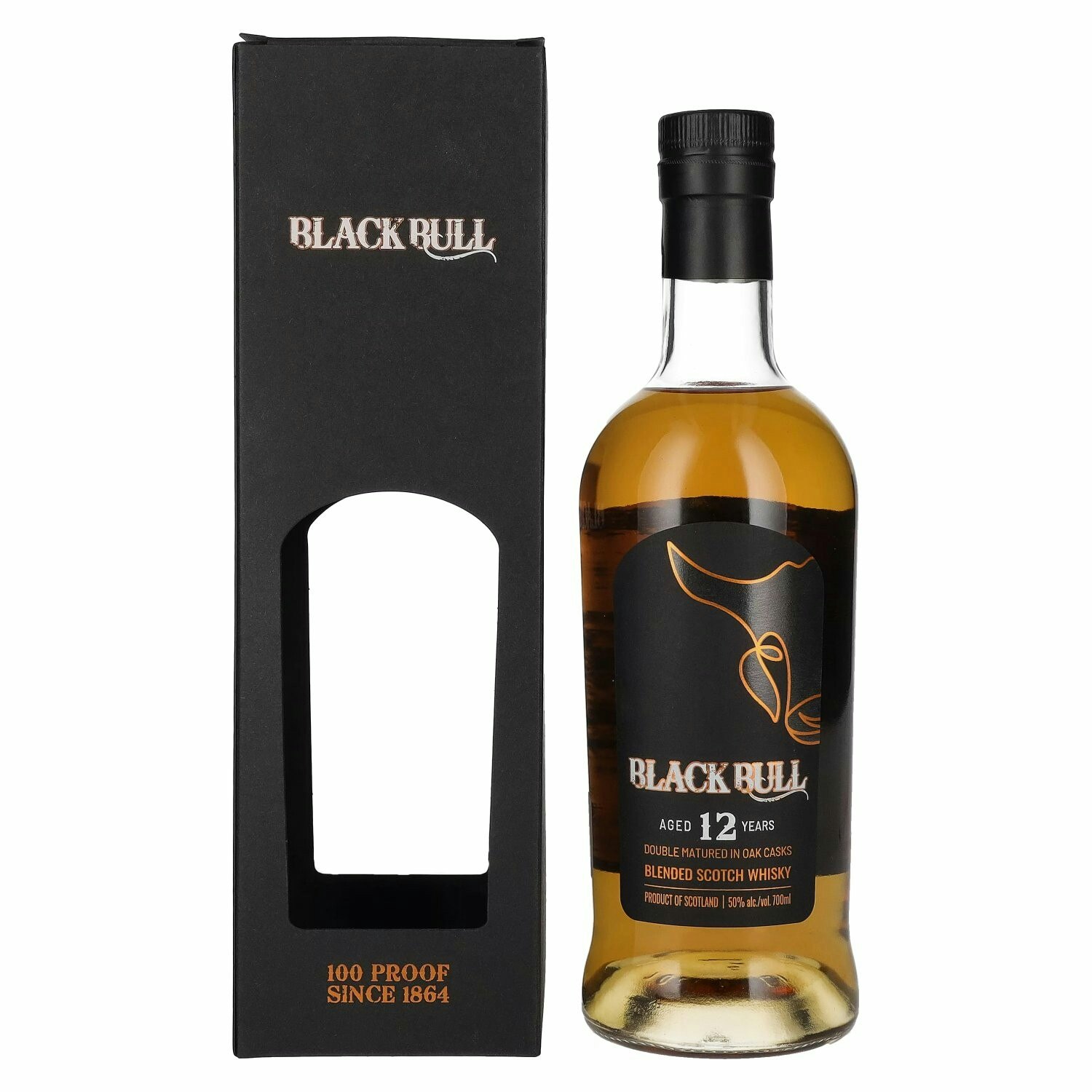 Duncan Taylor Black Bull 12 Years Old Blended Scotch Whisky 50% Vol. 0,7l in Giftbox