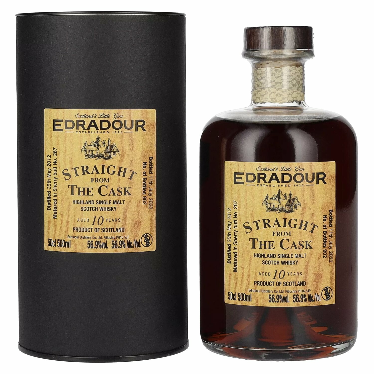 Edradour Ballechin SFTC 10 Years Old Sherry Butt 2012 56,9% Vol. 0,5l in Giftbox