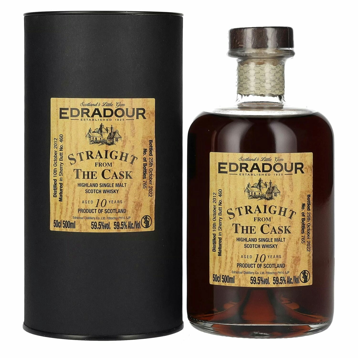 Edradour Ballechin SFTC 10 Years Old Sherry Butt 2012 59,5% Vol. 0,5l in Giftbox