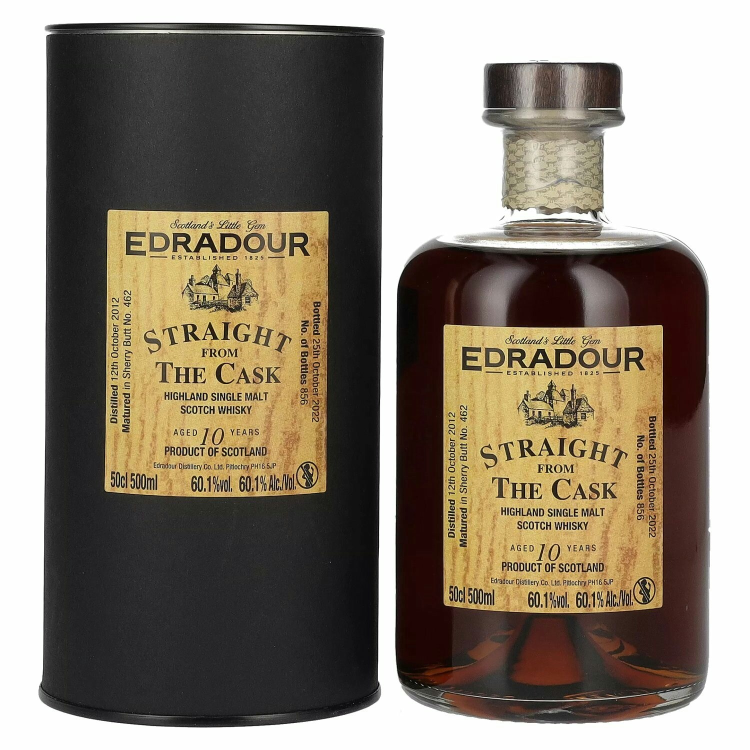 Edradour Ballechin SFTC 10 Years Old Sherry Butt 2012 60,1% Vol. 0,5l in Giftbox
