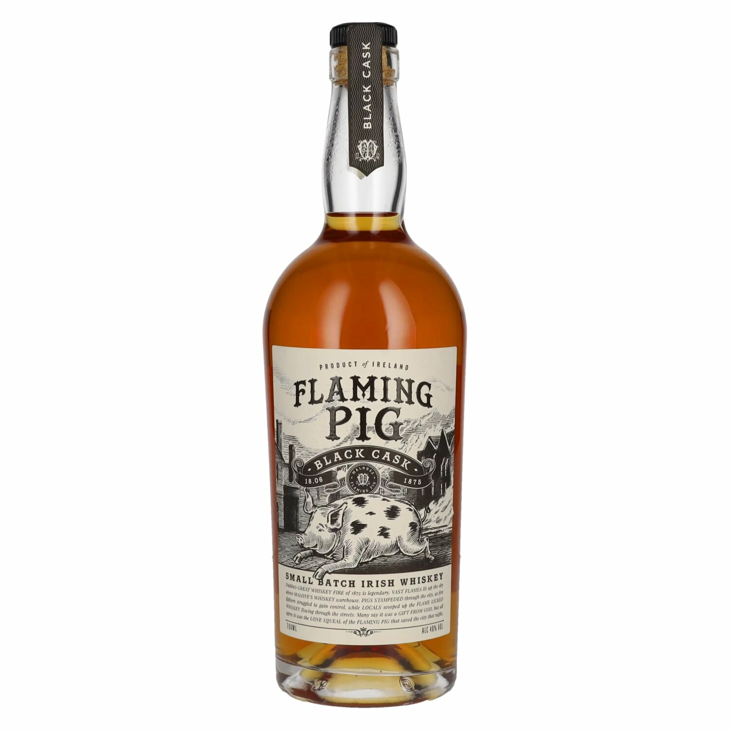 Flaming Pig BLACK CASK Small Batch Irish Whiskey 40% Vol. 0,7l