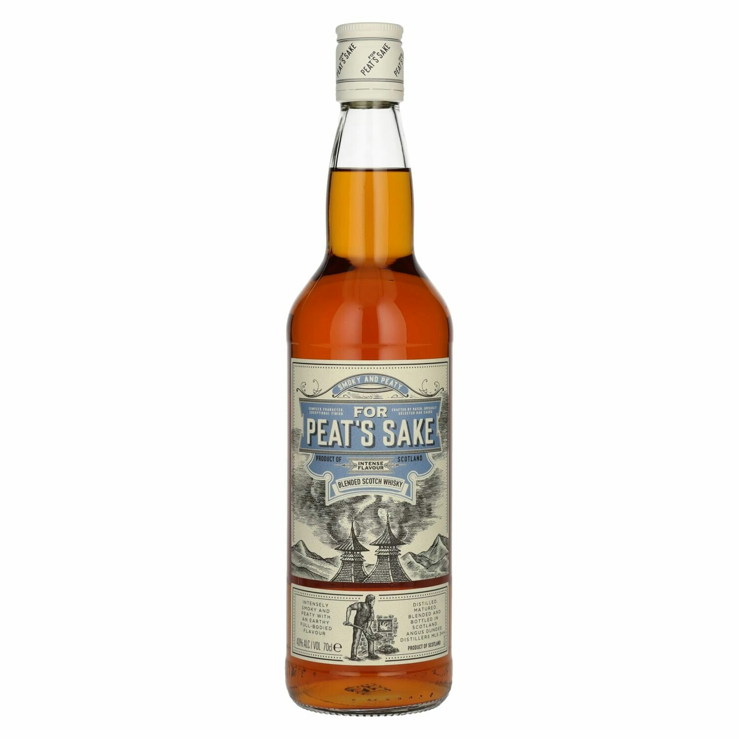 For Peat's Sake Smoky & Peaty Blended Scotch Whisky 40% Vol. 0,7l