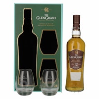 Glen Grant 12 Years Old Single Malt 43% Vol. 0,7l in Giftbox with 2 glasses