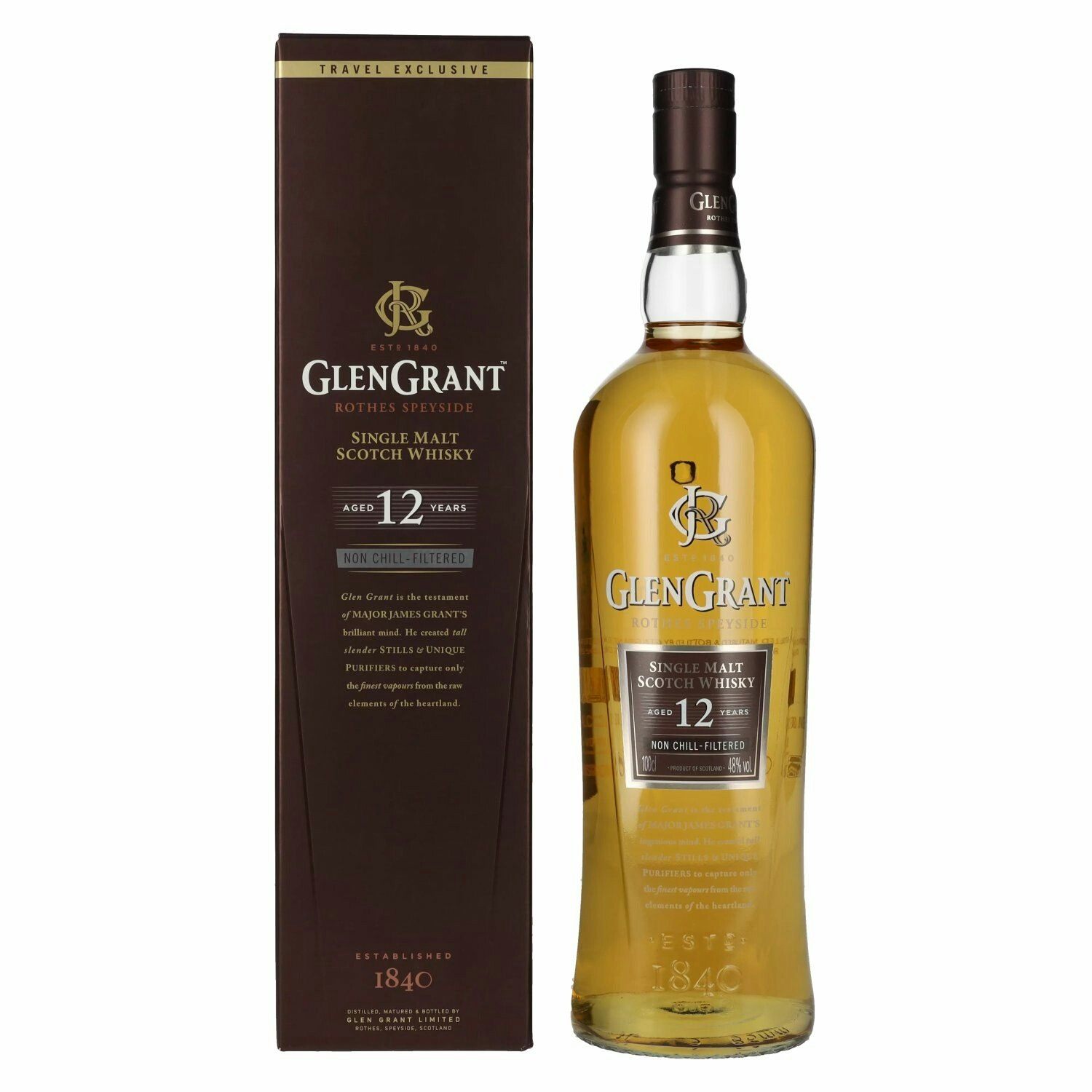 Glen Grant 12 Years Old Single Malt 48% Vol. 1l in Giftbox
