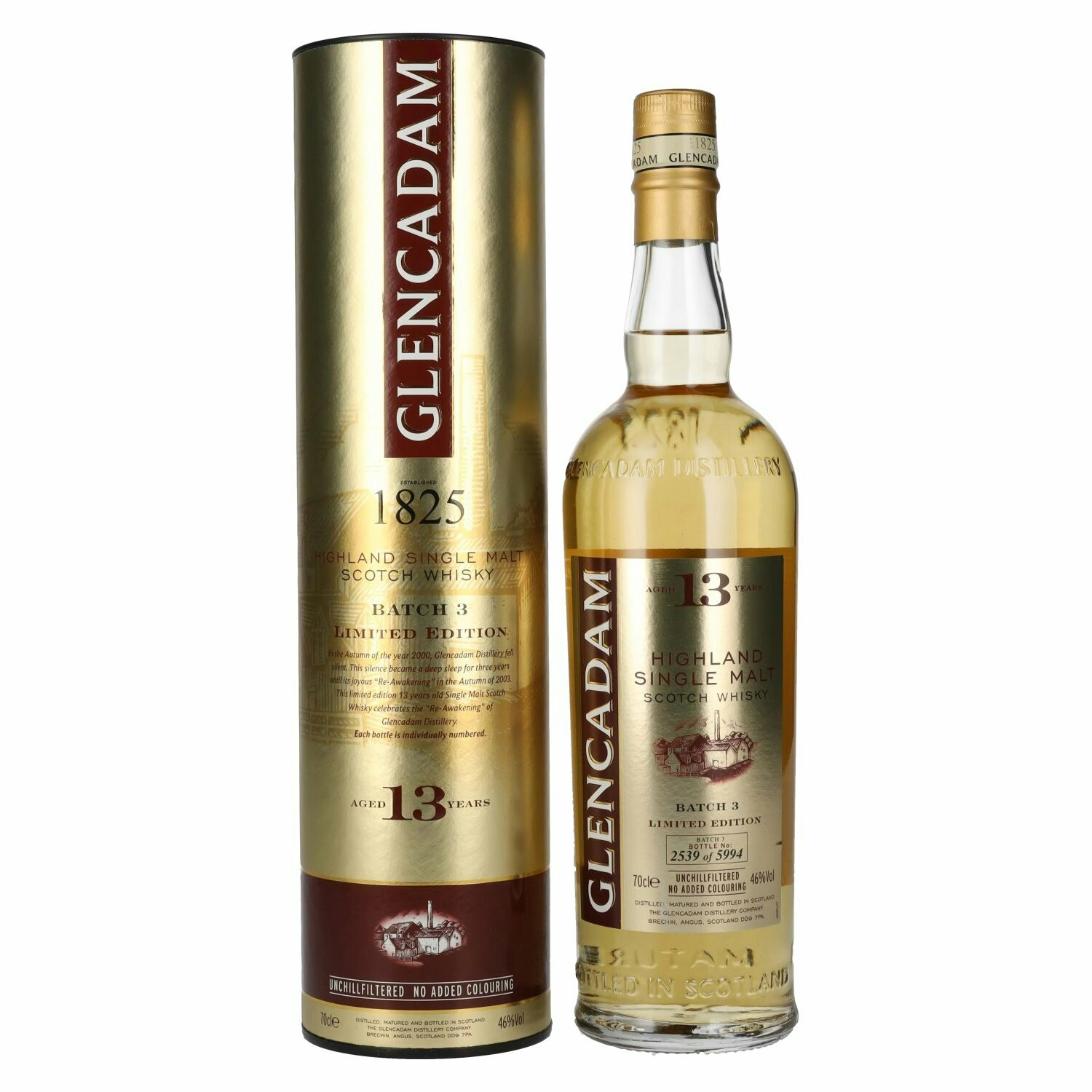 Glencadam 13 Years Old The Re-awakening Batch 3 46% Vol. 0,7l in Giftbox