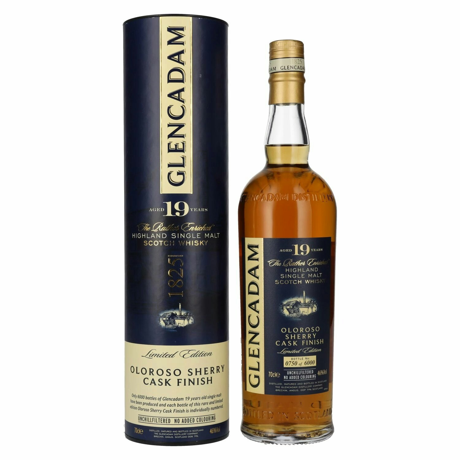 Glencadam 19 Years Old Oloroso Sherry Finish 46% Vol. 0,7l in Giftbox