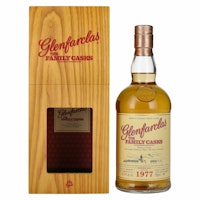 Glenfarclas THE FAMILY CASKS Single Cask WINTER 2019 Sherry Hogshead 1977 43,6% Vol. 0,7l in Holzkiste