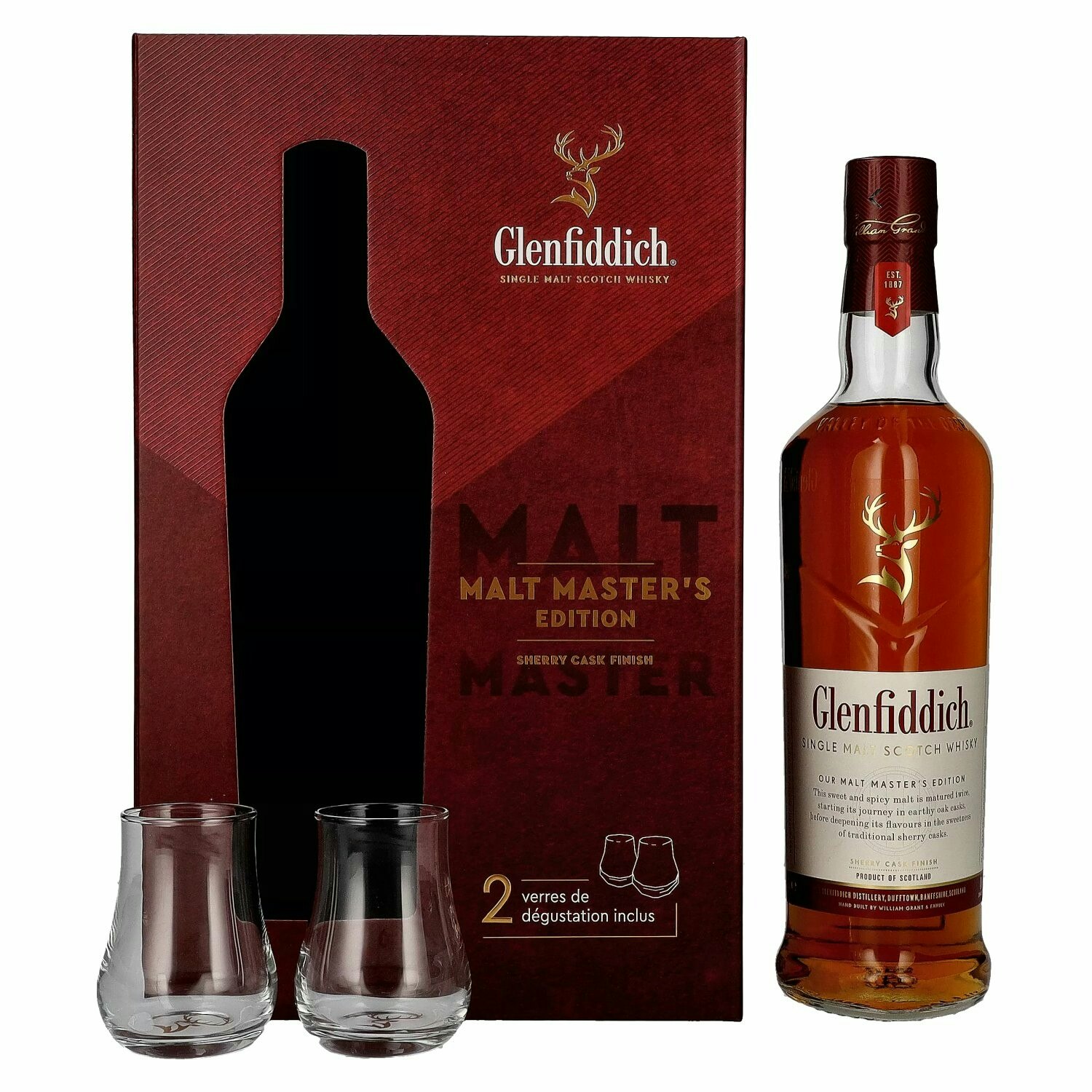 Glenfiddich MALT MASTER'S EDITION 43% Vol. 0,7l in Giftbox with 2 glasses