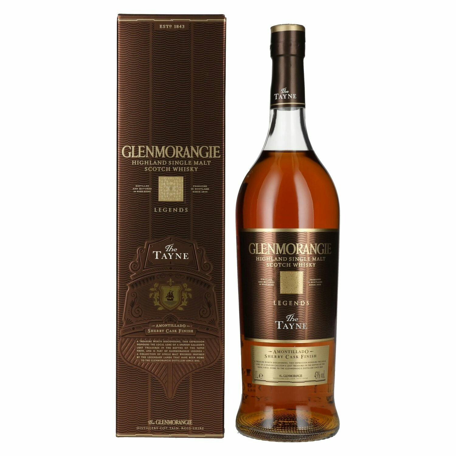 Glenmorangie Legends The TAYNE Highland Single Malt 43% Vol. 1l in Giftbox