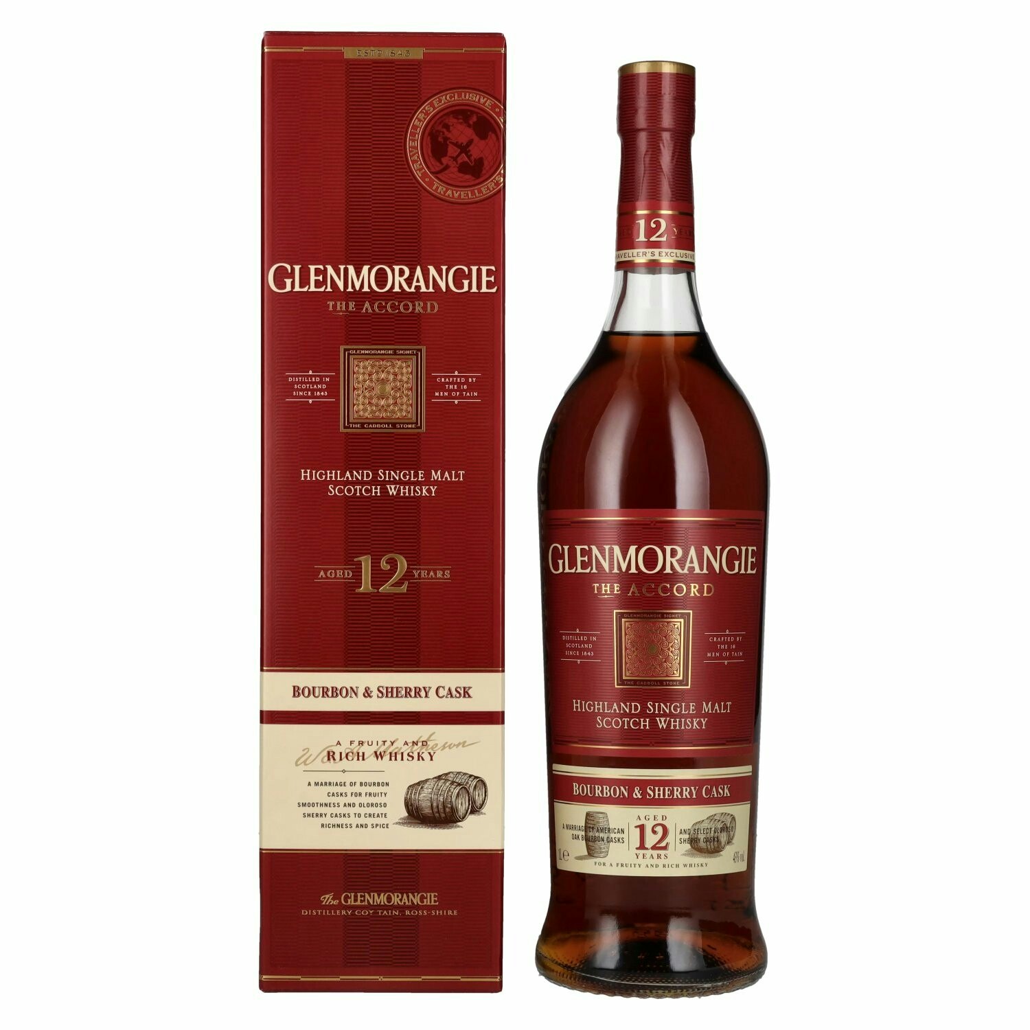 Glenmorangie The ACCORD 12 Years Old Bourbon & Sherry Cask 43% Vol. 1l in Giftbox