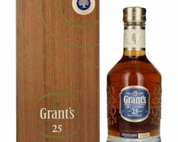 Grant's 25 Years Old Blended Scotch Whisky 40% Vol. 0,7l in Holzkiste