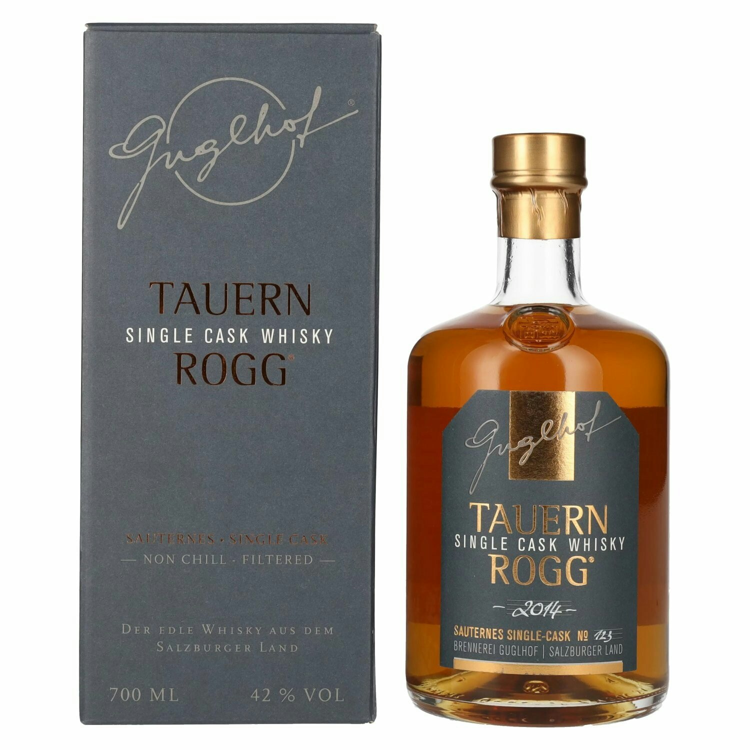 Guglhof TAUERN ROGG Sauternes Single Cask 2014 42% Vol. 0,7l in Giftbox