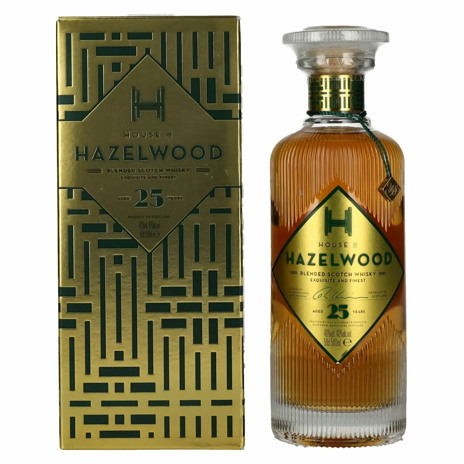 Hazelwood 25 Years Old Blended Scotch Whisky 40% Vol. 0,5l in Giftbox