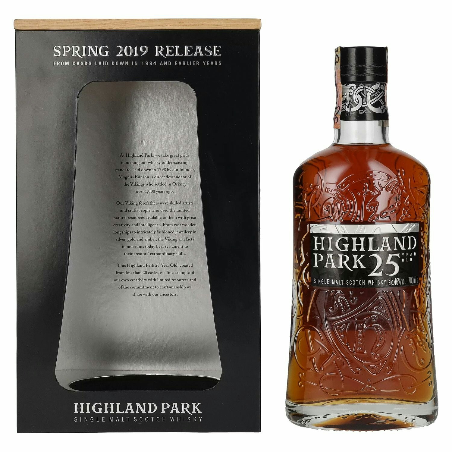 Highland Park 25 Years Old SPRING RELEASE 2019 46% Vol. 0,7l in Giftbox