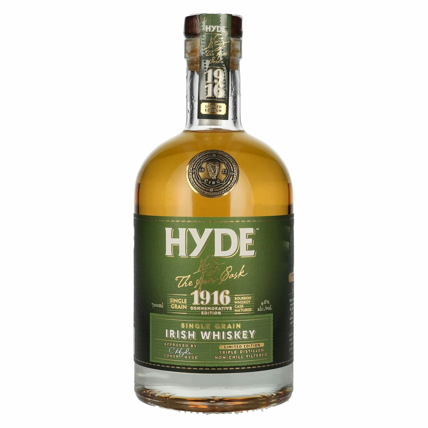 Hyde No.3 THE ÁRAS CASK 1916 Single Grain Irish Whiskey Limited Edition 46% Vol. 0,7l