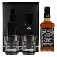 Jack Daniel's Tennessee Whiskey 40% Vol. 0,7l in Giftbox with 2 glasses