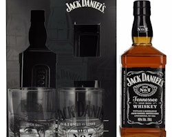 Jack Daniel's Tennessee Whiskey 40% Vol. 0,7l in Giftbox with 2 Rocks glasses