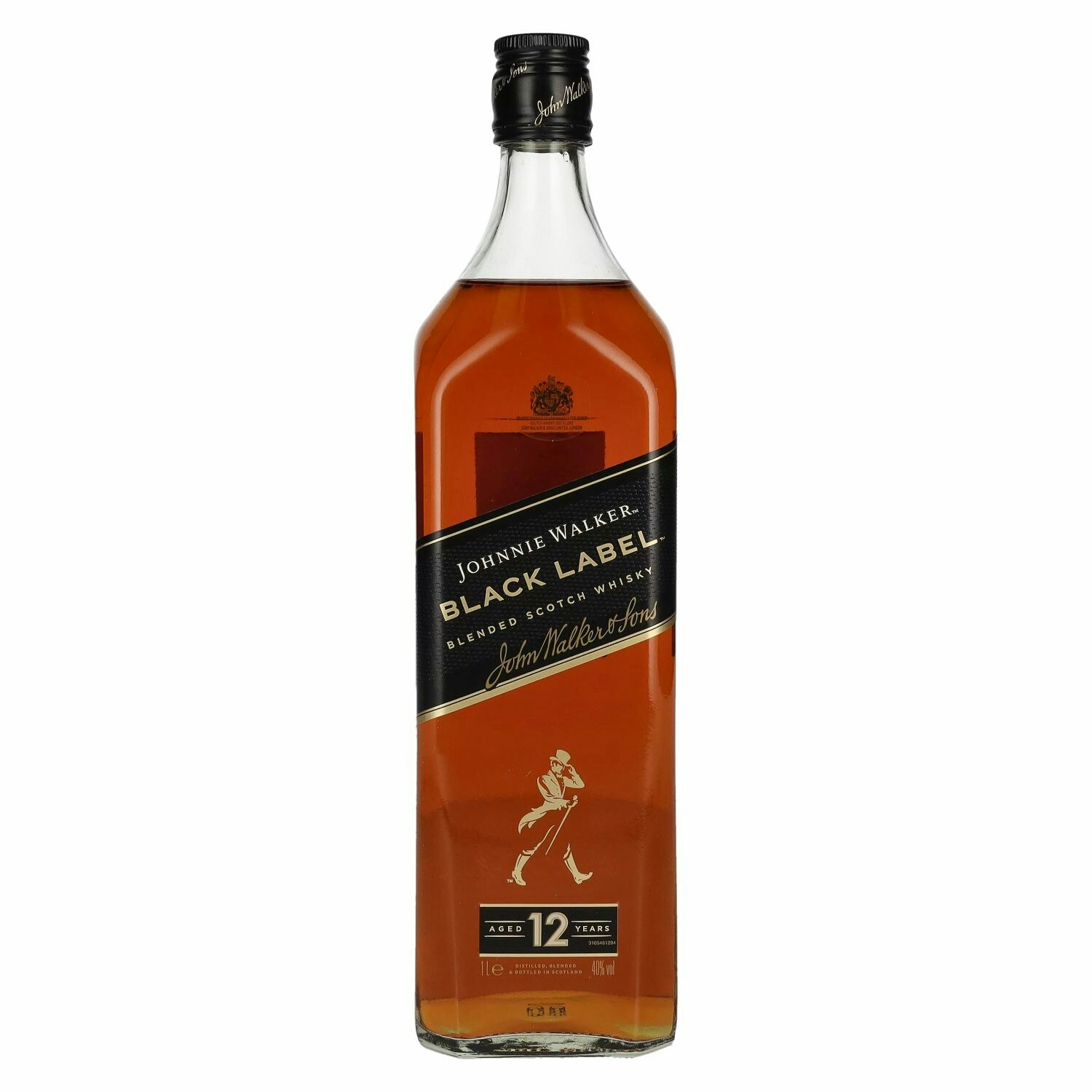 Johnnie Walker BLACK LABEL 12 Years Old Blended Scotch Whisky 40% Vol. 1l