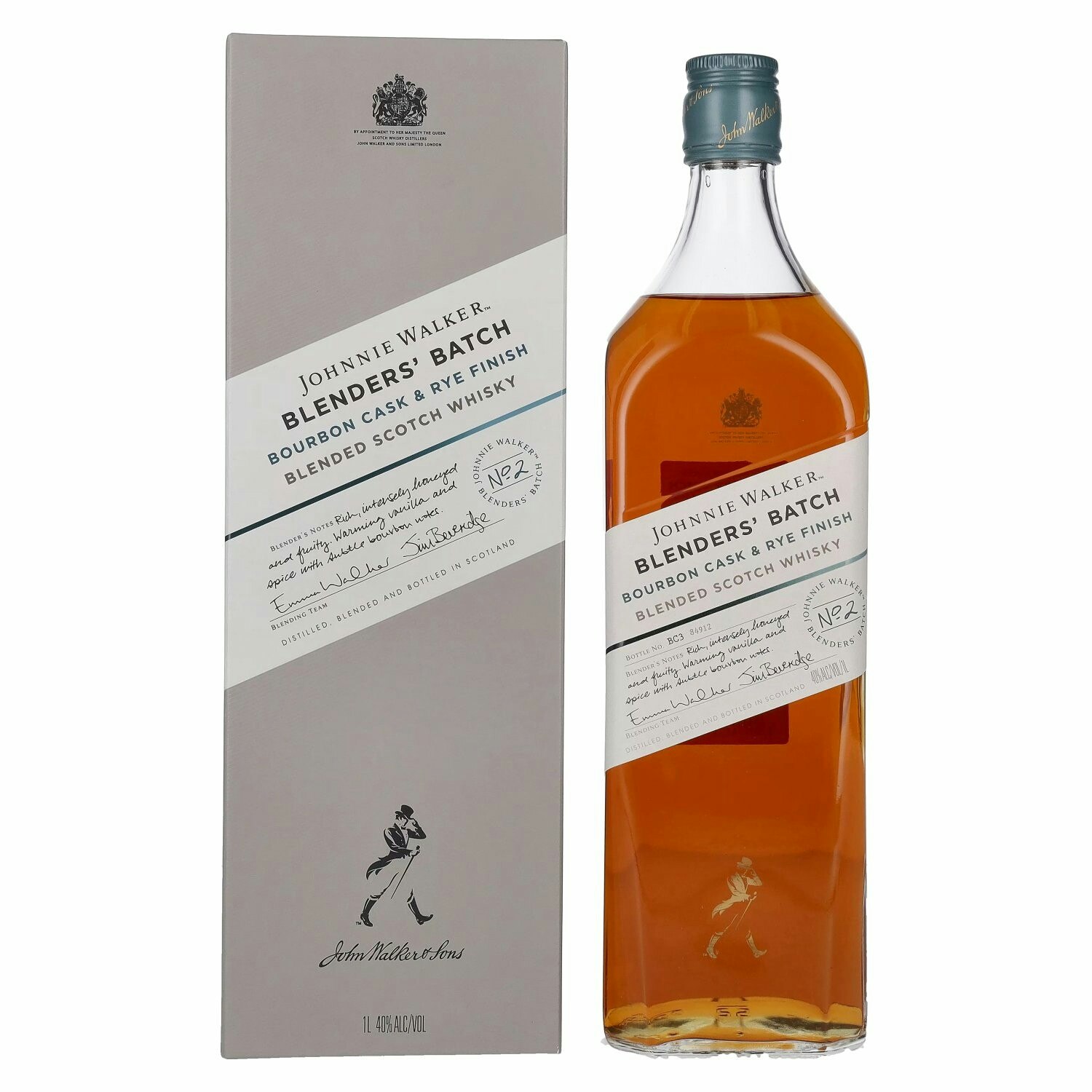 Johnnie Walker BLENDERS' BATCH Bourbon Cask & Rye Finish 40% Vol. 1l in Giftbox