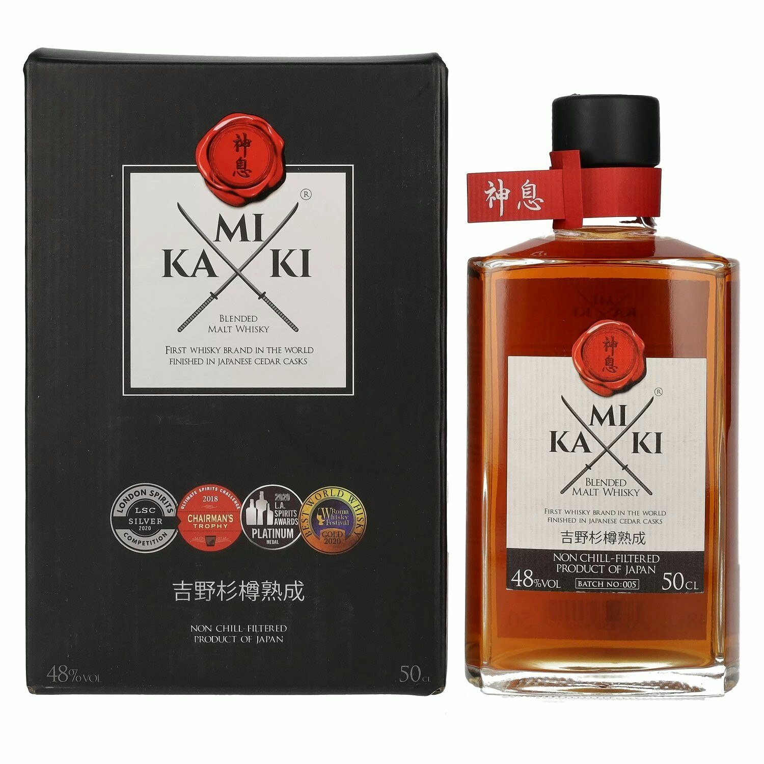 KAMIKI Blended Malt Whisky 48% Vol. 0,5l in Giftbox