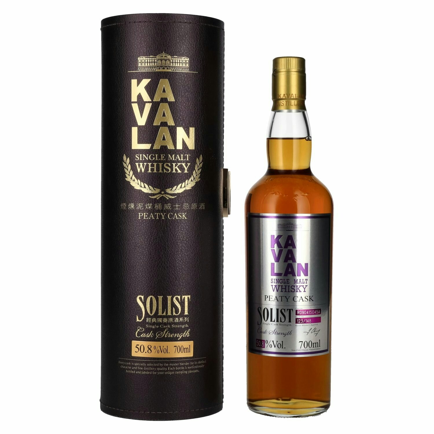 Kavalan SOLIST Peaty Cask 50,8% Vol. 0,7l in Giftbox