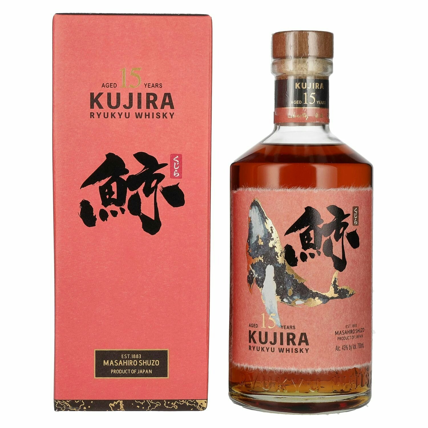 Kujira Ryukyu 15 Years Old Single Grain Whisky 43% Vol. 0,7l in Giftbox