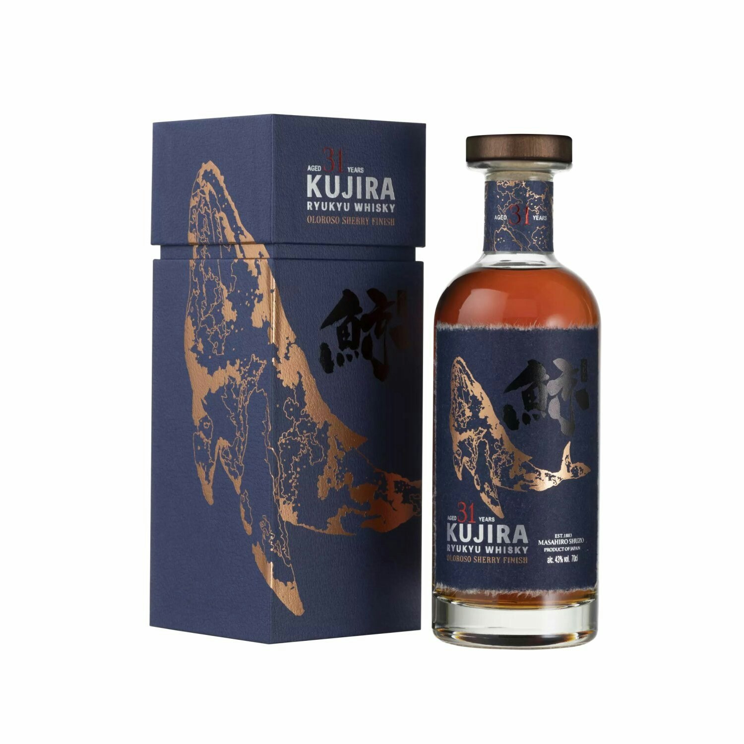 Kujira Ryukyu 31 Years Old OLOROSO SHERRY FINISH Whisky 43% Vol. 0,7l in Giftbox