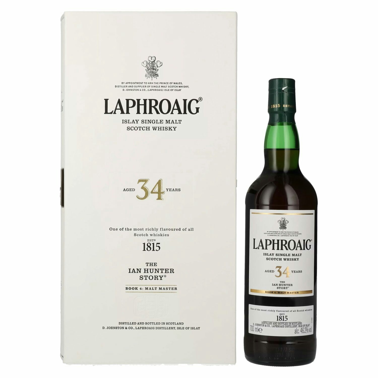 Laphroaig 34 Years Old The Ian Hunter Story Book 4: Malt Master 46,2% Vol. 0,7l in Giftbox