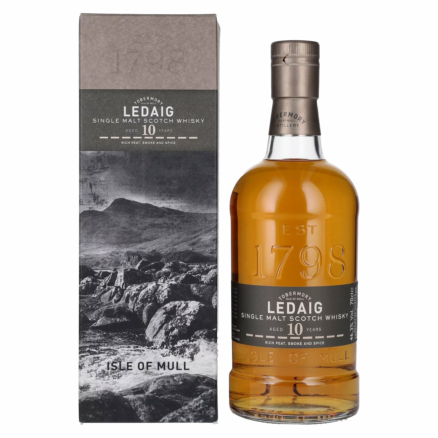 Ledaig 10 Years Old Single Malt Scotch Whisky 46,3% Vol. 0,7l in Giftbox