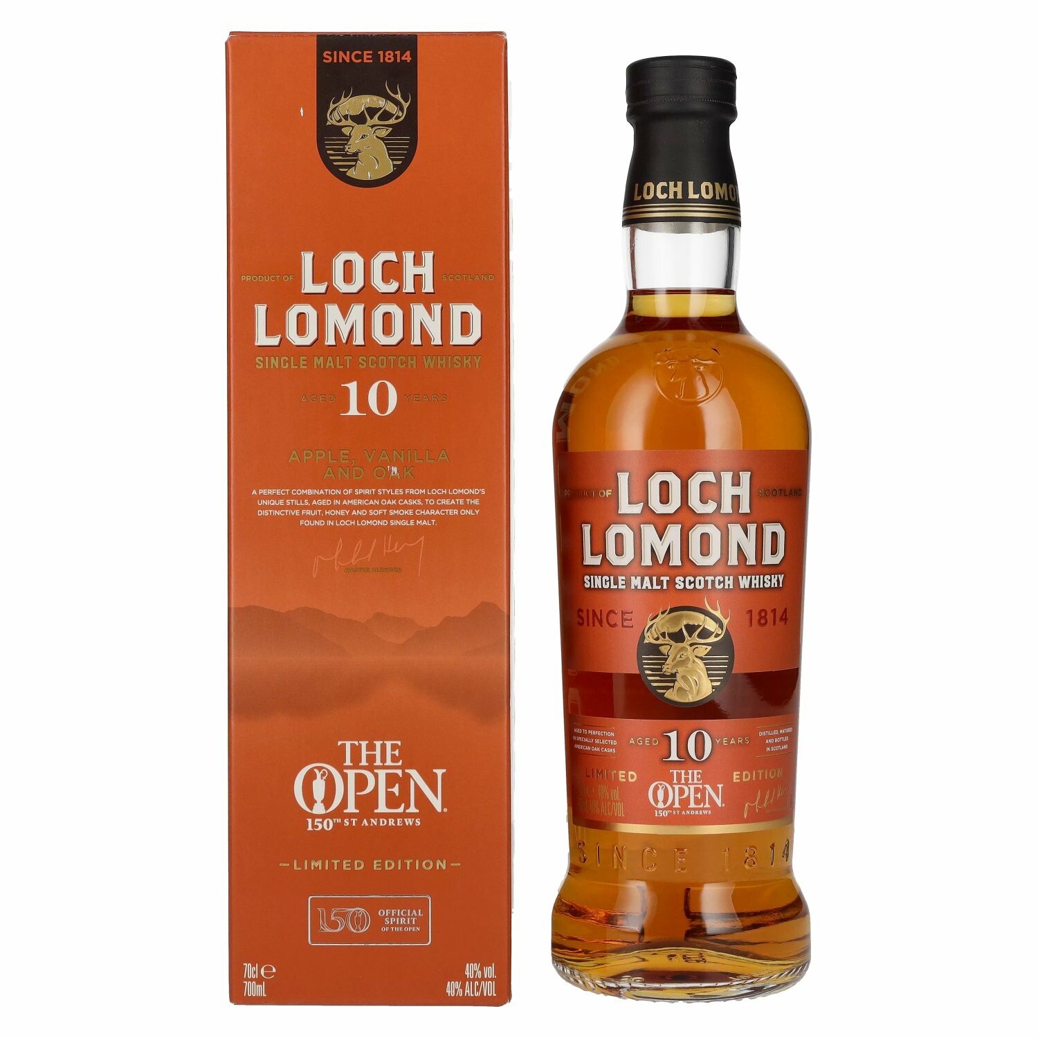 Loch Lomond 10 Years Old THE OPEN 150th St. Andrews Limited Edition 40% Vol. 0,7l in Giftbox