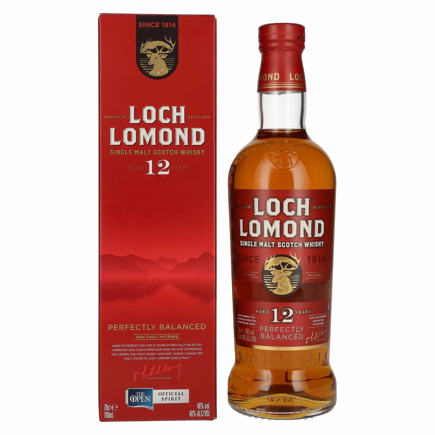 Loch Lomond 12 Years Old Single Malt The Open 46% Vol. 0,7l in Giftbox
